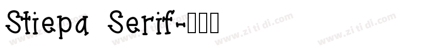 Stiepa Serif字体转换